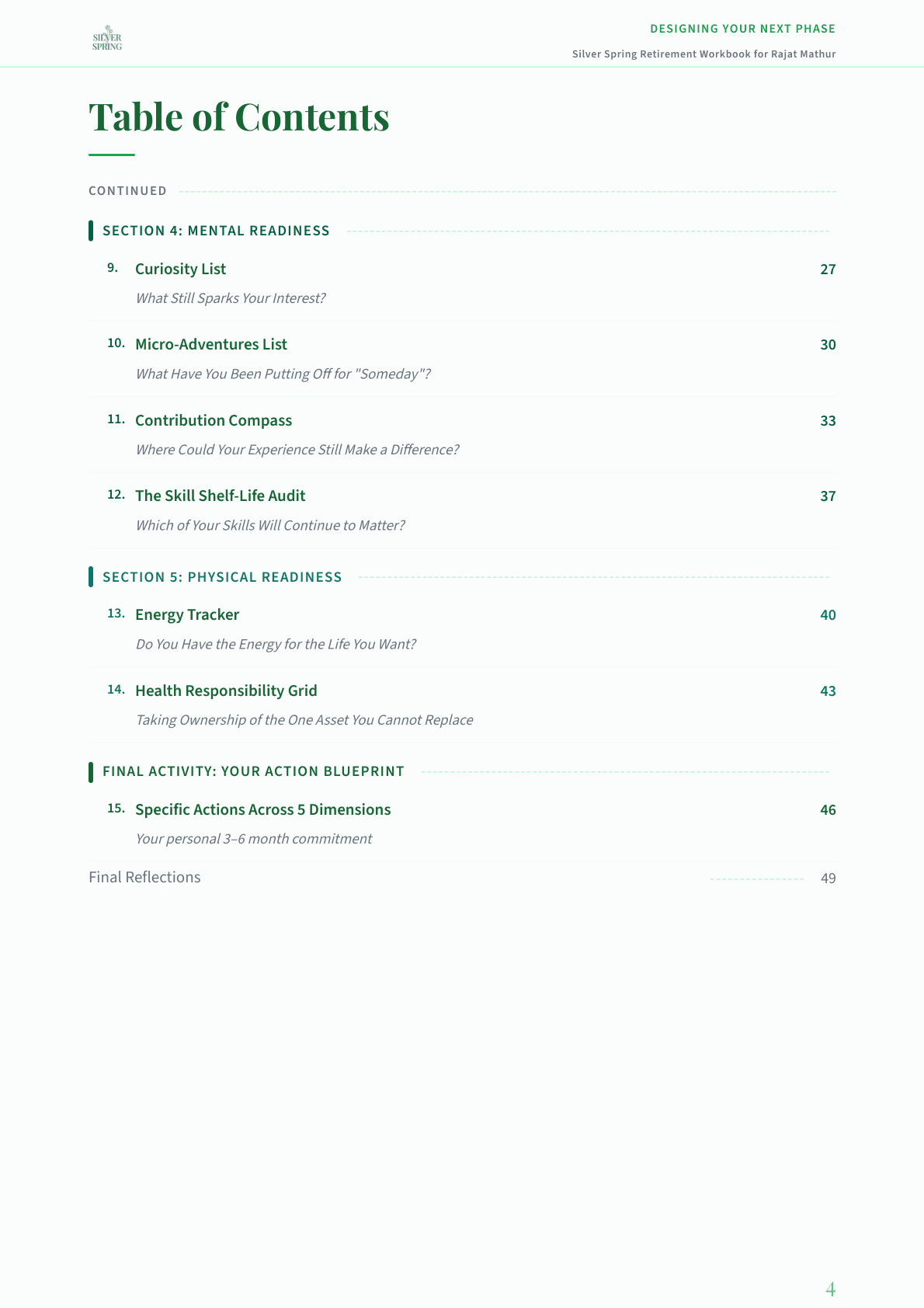 Contents (cont.)
